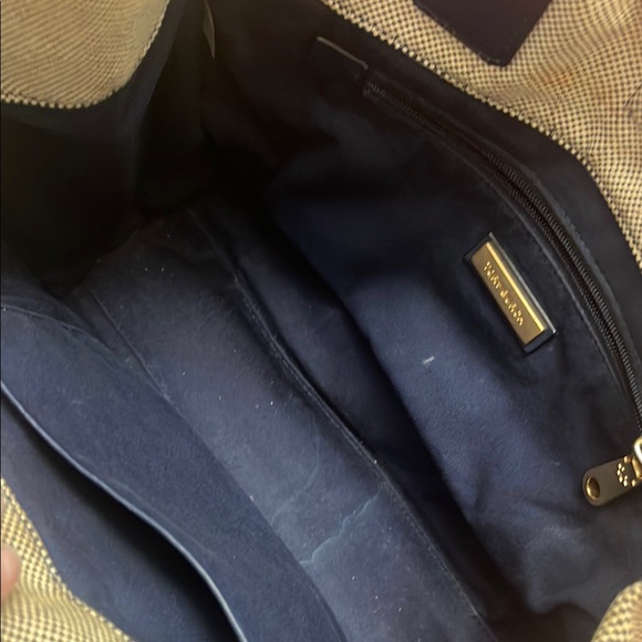 Tory Burch Blue and Cream Tote Bag - Picture 13 of 13